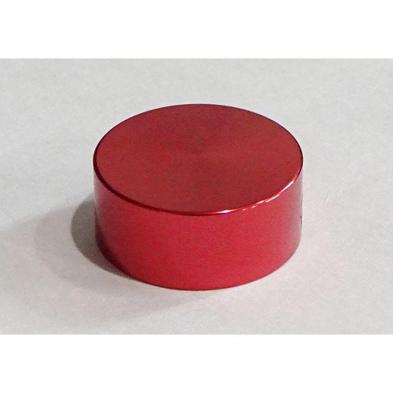 エフェクター フットスイッチハット スイッチキャップ フットカバー アルミ製 レッド(赤色) 単品