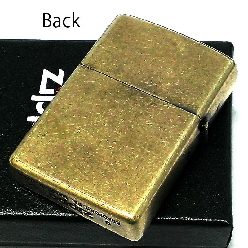 ZIPPO ライター 国内限定50個 ジッポ ロゴメタル アンティークブラス 古美仕上げ ブラスバレル メンズ プレゼント かっこいい