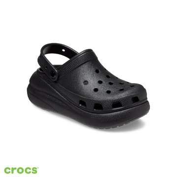 Crocs 卡駱馳 (中性鞋) 經典泡芙克駱格-黑色- 207521-001_洞洞鞋