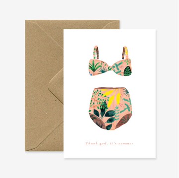 讚嘆夏天的萬用卡片