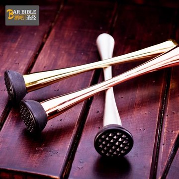 酒吧調酒  家用不銹鋼搗棒檸檬壓碎棒擠檸檬棒碾碎棒mojito擠汁器