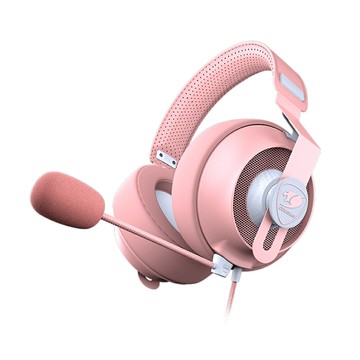 【享最高折300】COUGAR 美洲獅 PHONTUM S PINK 全方位電競耳機
