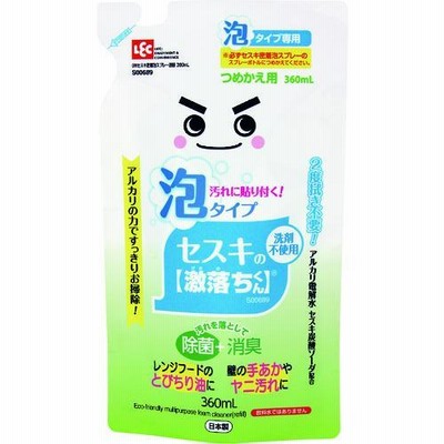 ■レック 激落ちくんセスキ密着泡スプレー詰替360ml【2485382:0】[店頭受取不可]