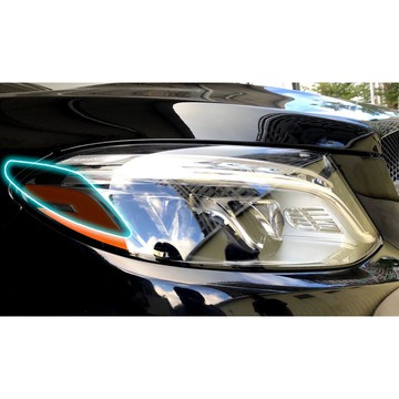 小馬汽車工坊_賓士_美規反光片燻黑燈膜GLE_BENZ