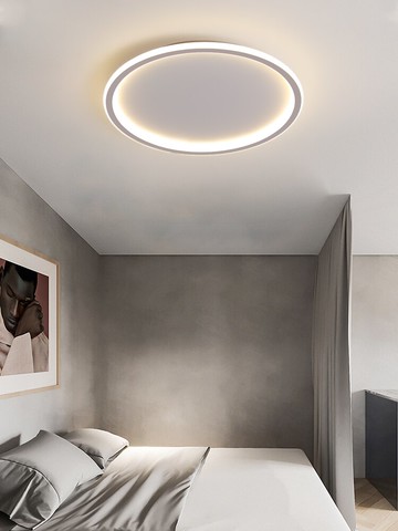 超薄吸頂燈 家用圓形極簡超薄led吸頂燈臥室燈簡約現代衣帽間超亮玄光房間燈『XY17260』