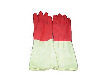 【文具通】雙色 橡膠 乳膠 手套 清潔用 家庭用 家事用 洗碗 DH000026【APP滿額下單10%點數(單一帳號最高5000點)】1/31止