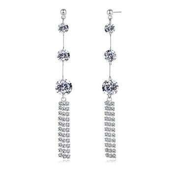 長流蘇耳環．耳針式 ．改夾請備註