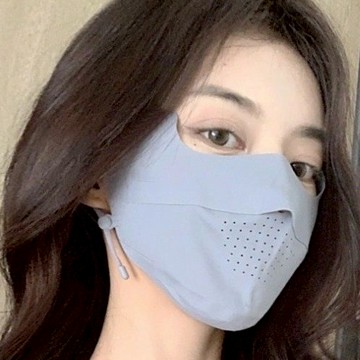 【Fee隔日到貨5色】輕薄無痕耳掛式涼感防曬面罩🔥透氣 防曬用品 帽子女 涼感面罩 秋冬面罩 防曬帽