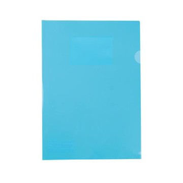 DATABANK L型文件夾/9001-N/附名片袋/厚0.16mm/藍/12入/包