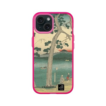 iPhone 15 Clear 粉漾桃 - Van Gogh Museum - 東海道左側的富士山 - 歌川廣重