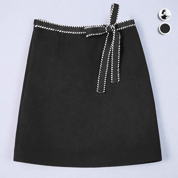 [韓國K.W.]現貨韓國專櫃天生麗質毛呢包臀裙(休閒褲/牛仔褲/裙子)