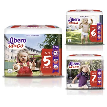 【箱購免運| 1箱送玩具】Libero 麗貝樂 Libero UP&GO 敢動褲 褲型 、尿布、 紙尿布、紙尿褲 憨吉小舖
