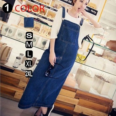 デニム ジャンパースカート レディース オールインワン オーバーオール 大きいサイズ サロペットスカート ロングスカート 春秋 マキシ丈 通販 Lineポイント最大get Lineショッピング