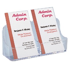 迪多Deflect-o名片架-單層直式2格 #70401