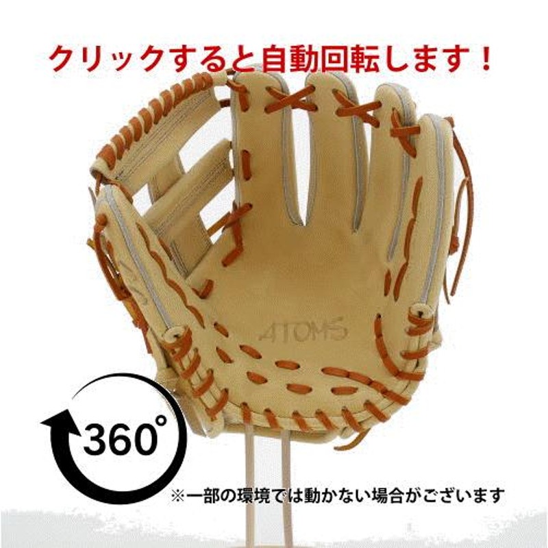 5のつく日／5(火)全品P5倍 野球 ATOMS アトムズ 硬式用 グローブ 硬式グローブ 高校野球対応 グラブ アドバンスライン 内野 内野手用  AKG-GT05 (AKG-JS5型) 野 | LINEブランドカタログ