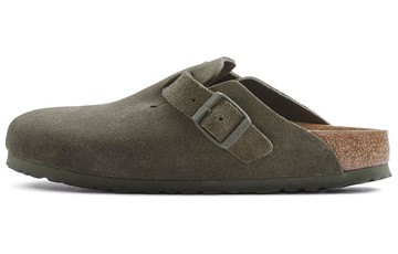BIRKENSTOCK BOSTON SUEDE LEATHER NARROW FIT THYME