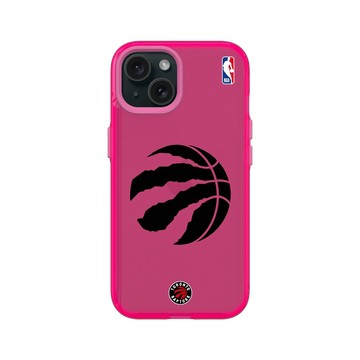 iPhone 15 Clear 粉漾桃 - NBA - B&W-多倫多暴龍 Toronto Raptors B&W