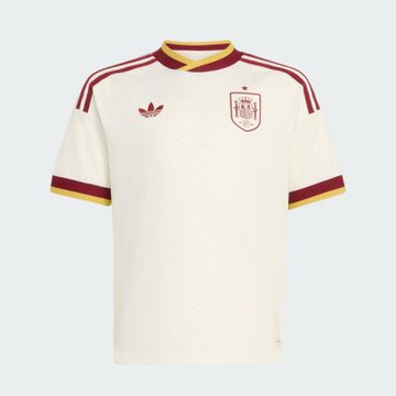 【adidas 愛迪達】 世界盃 西班牙 客場短袖球衣 吸濕排汗 童裝 JZ5728