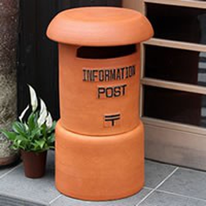 陶器 陶製レトロ火色ポスト 大 名前入れ可 郵便受け 新聞受け 玄関 インテリア 信楽焼 おしゃれ 和風 手作り 通販 Lineポイント最大1 0 Get Lineショッピング