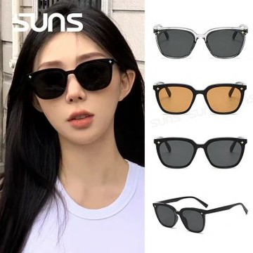 【SUNS】抗UV太陽眼鏡 方框墨鏡 復古抖音款 潮流情侶款  輕量材質 配戴舒適 S501