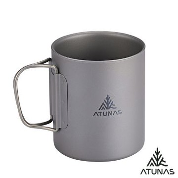 【ATUNAS 歐都納】雙層鈦隨行杯(375ml)A1KTGZ16/隔熱/隔冰/登山/露營/日常使用