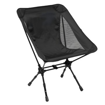 CAPTAIN STAG 鹿牌 鋁合金輕量收納月亮椅  黑色  耐重約80Kg  約1Kg  展開: 54 x 50 x 70 cm  1個