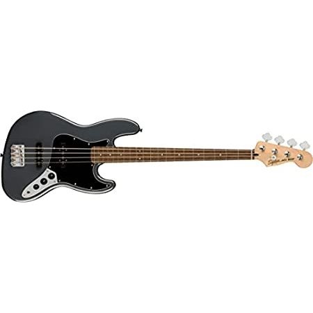 Squier by Fender Affinity Series Jazz Bass, Indian Laurel fingerboard, Char