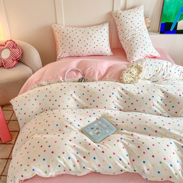 鋪棉兩用被套-雙人 / 6x7尺 / 舒柔棉 / 糖霜漫彩 台灣製