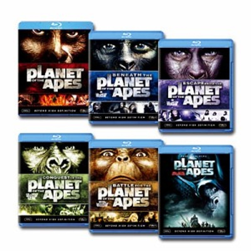 クリアランス最安値 送料無料 猿の惑星 Planet Of The Apes ブルーレイ 6タイトルセット 純正クーポン Pnlp Sn