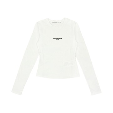alexanderwang 標誌印花合身長袖T恤