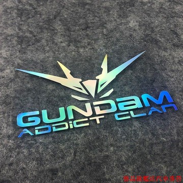 破天荒🍬新版高達頭像貼紙 汽車電動車貼 GUNDAM電腦箱包 防水反光