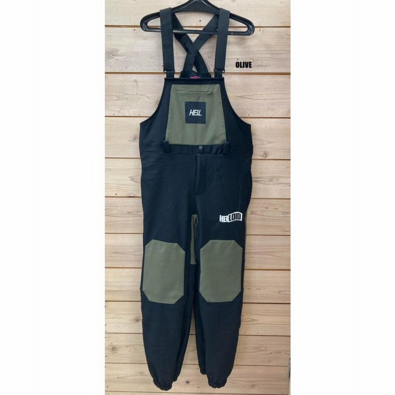 HELLOID 21/22 MODEL SOFTSHELL BIB PANTS 耐水 撥水 ヘルロイド ソフトシェル ビブ ビブパンツ - スノーボード