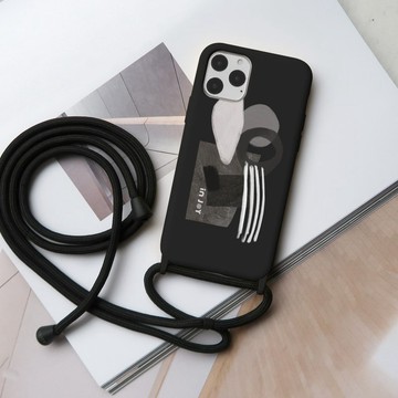 iPhone 11/12/SE3 摩登曼哈頓 背繩背帶手機殼 盒損
