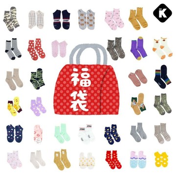 韓國襪子 限定開運福袋 7雙一週組合