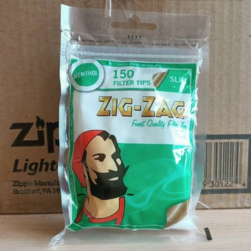 【現貨附發票】正品 法國  ZIG-ZAG捲煙濾嘴  6MM 薄荷口味  每包150粒