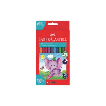 FABER-CASTELL 輝柏 學齡大六角油性色鉛筆12色（附削筆器） /盒 111622【APP滿額下單4%點數(單一帳號最高1000點)】7/31止