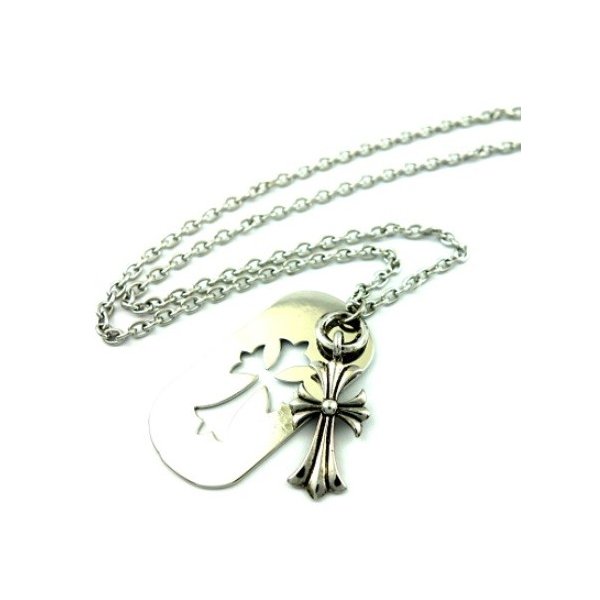 クロムハーツ好きに クロスデザインドッグタグネックレス 十字架 メンズネックレス 芸能人 クリスマス 贈り物 通販 Lineポイント最大0 5 Get Lineショッピング