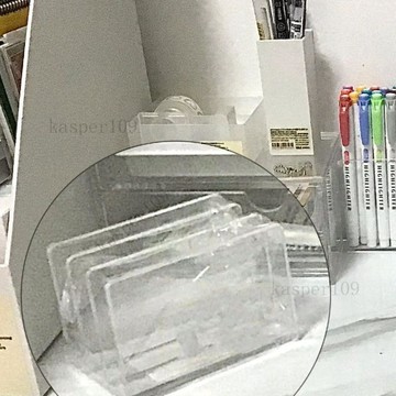 新款♥創意ins桌面透明亞克力分隔架學生文件架子相框收納書立架文件欄