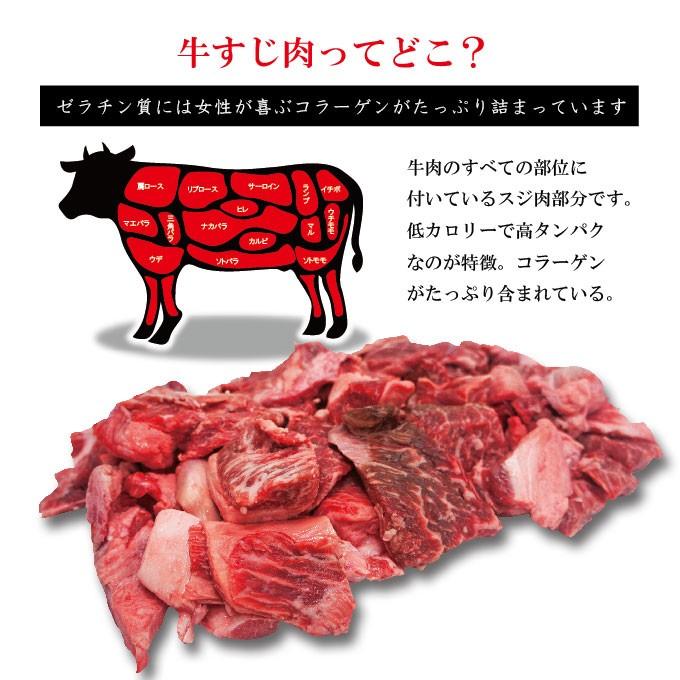 国産牛すじ入　1Kg　お肉たっぷり　煮込み・カレー用