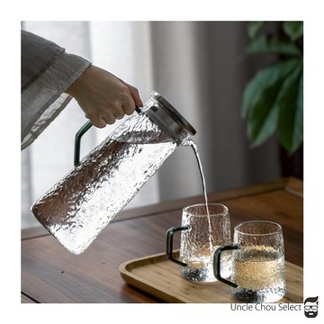 [周大叔 台灣現貨] (冰川紋)冷水壺 玻璃水壺 玻璃冷水壺 果茶水壺