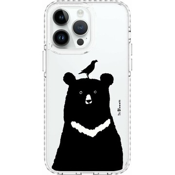 【預購】印花樂聯名手機殼/印花動物園/台灣黑熊與八哥