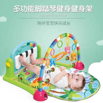 嬰兒腳踏鋼琴音樂健身架器 3-6-12個月寶寶健身架 跨境亞馬遜玩具