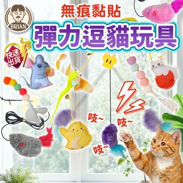 掛勾逗貓玩具【布萊恩👨🏻隔日到貨】自嗨棒 貓彈簧 掛鉤彈力逗貓棒 貓玩具 鈴鐺球 逗貓棒 逗貓玩具 寵物用品