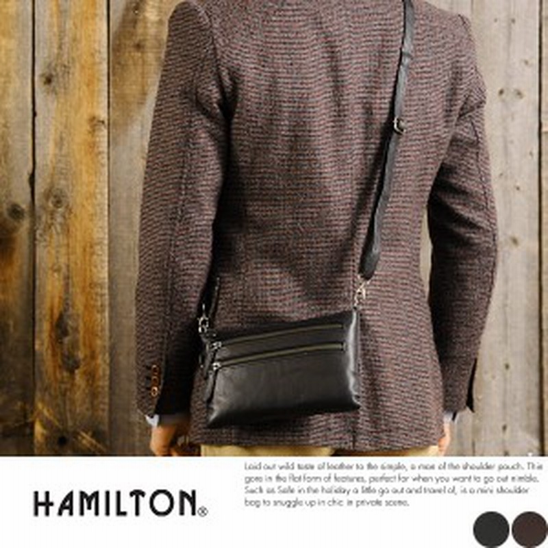 Hamilton 2wayショルダーポーチ Hamilton 2wayショルダーポーチ メンズ 本革 クラッチバッグ 通販 Lineポイント最大1 0 Get Lineショッピング