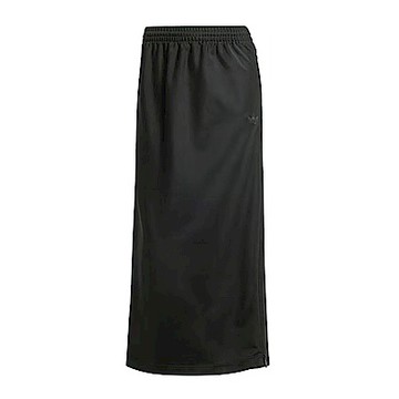 Adidas Firebird Skirt IW5518 女 長裙 運動裙 休閒 拉鍊 開衩 三葉草 簡約 黑