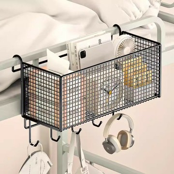 源頭工廠床邊掛籃子床頭置物架墻上掛架懸掛床上掛鉤宿舍上鋪架子