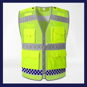 台灣公司貨 免運 可開票 反光安全背心網布安保交通路政馬甲施工爆閃反光衣熒光夏季騎行服