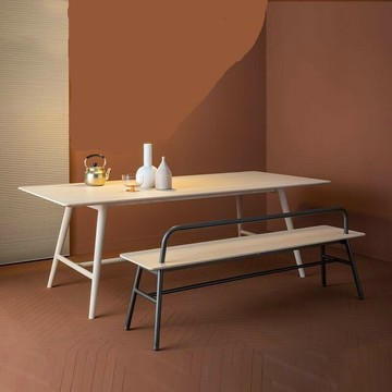 長凳 換鞋凳  實木長條凳靠背創意家用長凳子餐桌凳子設計師休息換鞋凳簡約長椅 逸雅家居館