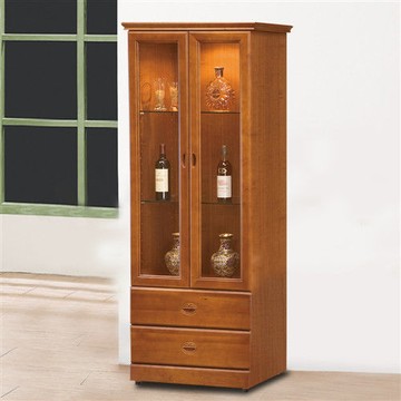 【時尚屋】[UZ6]長榮2.35尺樟木展示櫃UZ6-208-2