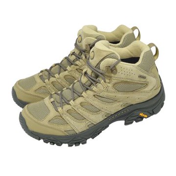 Merrell 登山鞋 Moab 3 Mid WP 男鞋 棕 黑 防潑水 中筒 黃金大底 山系 ML00003597